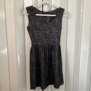 Bebop Navy Paisley Dress